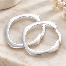 Créoles Géométriques 20 mm — Argent 925