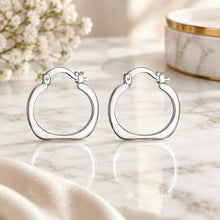 Créoles Géométriques 20 mm — Argent 925