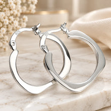 Créoles Géométriques 20 mm — Argent 925