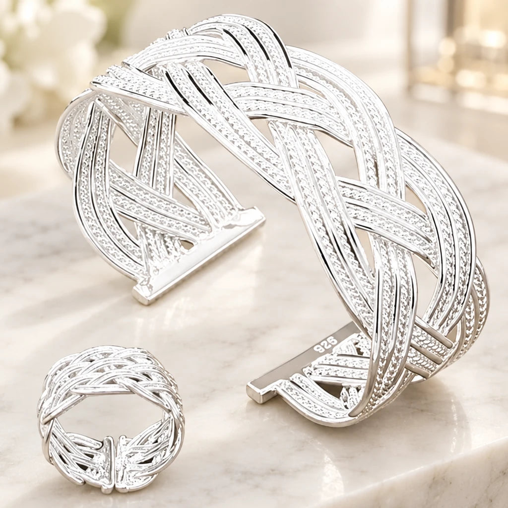 Parure Entrelacée — Argent 925