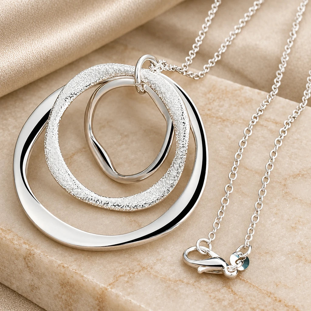Collier Trois Cercles — Argent 925