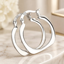 Créoles Géométriques 20 mm — Argent 925