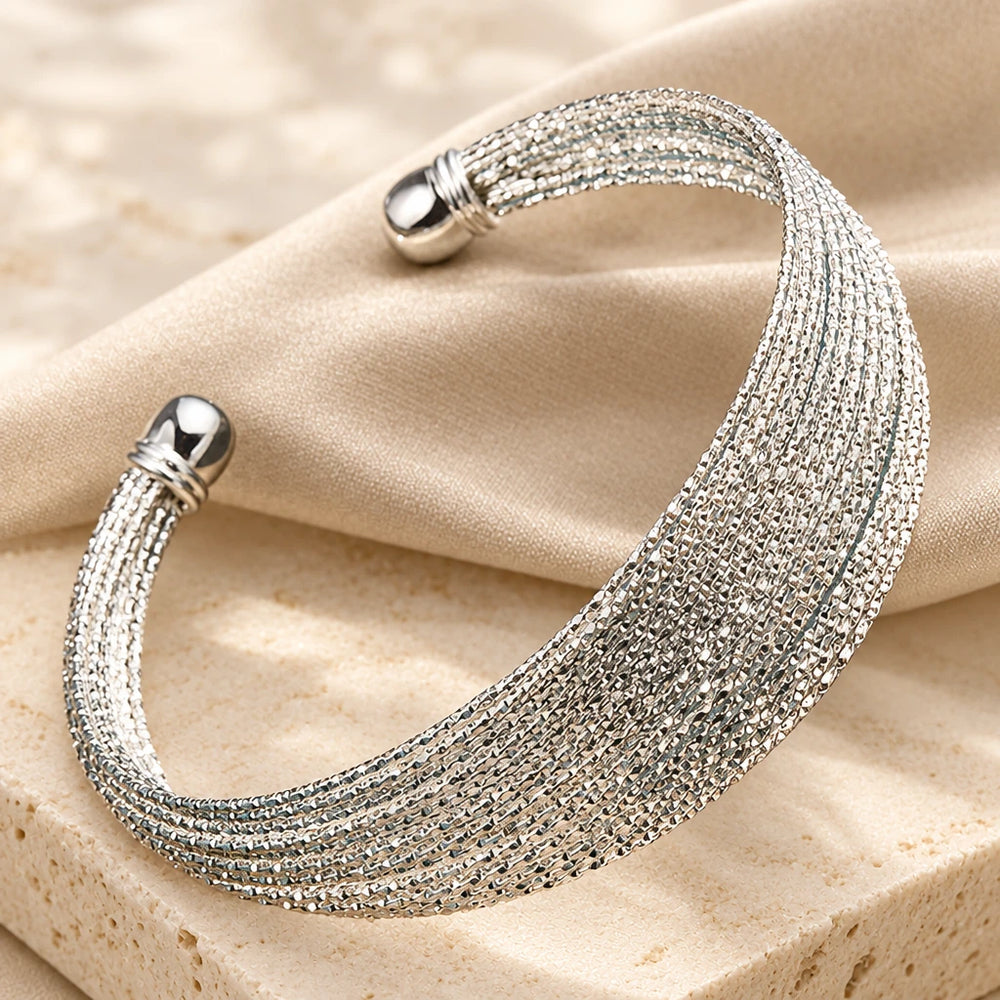 Bracelet Multi-Lignes — Argent 925